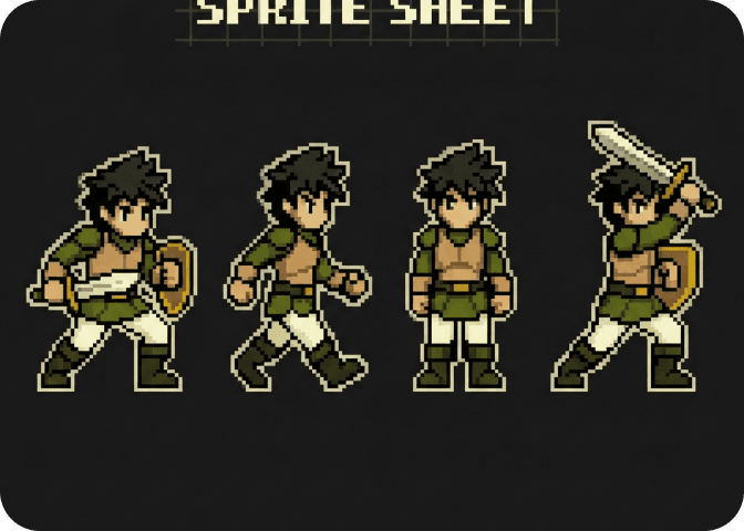 Aria in pixel art